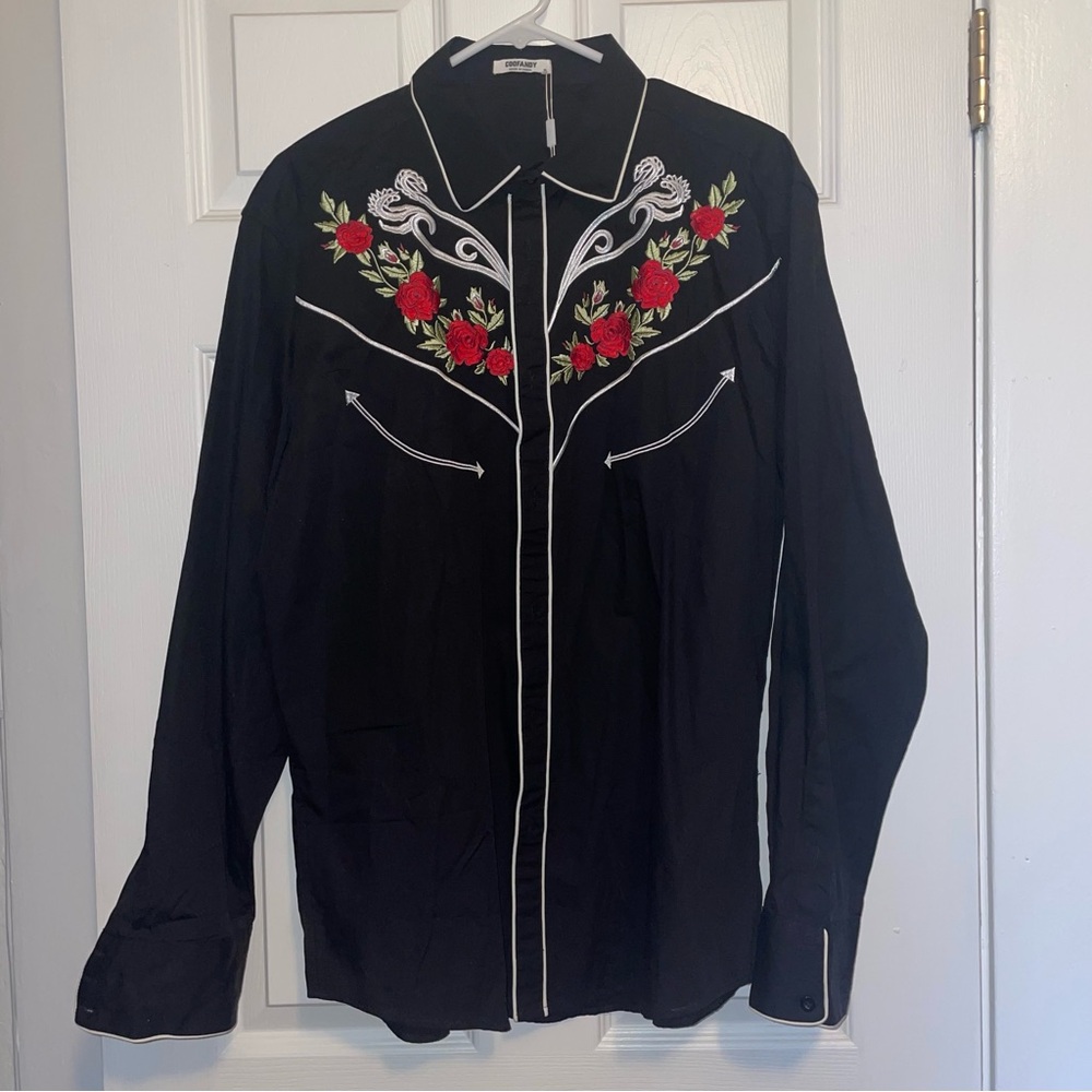 2 Black Western Shirts